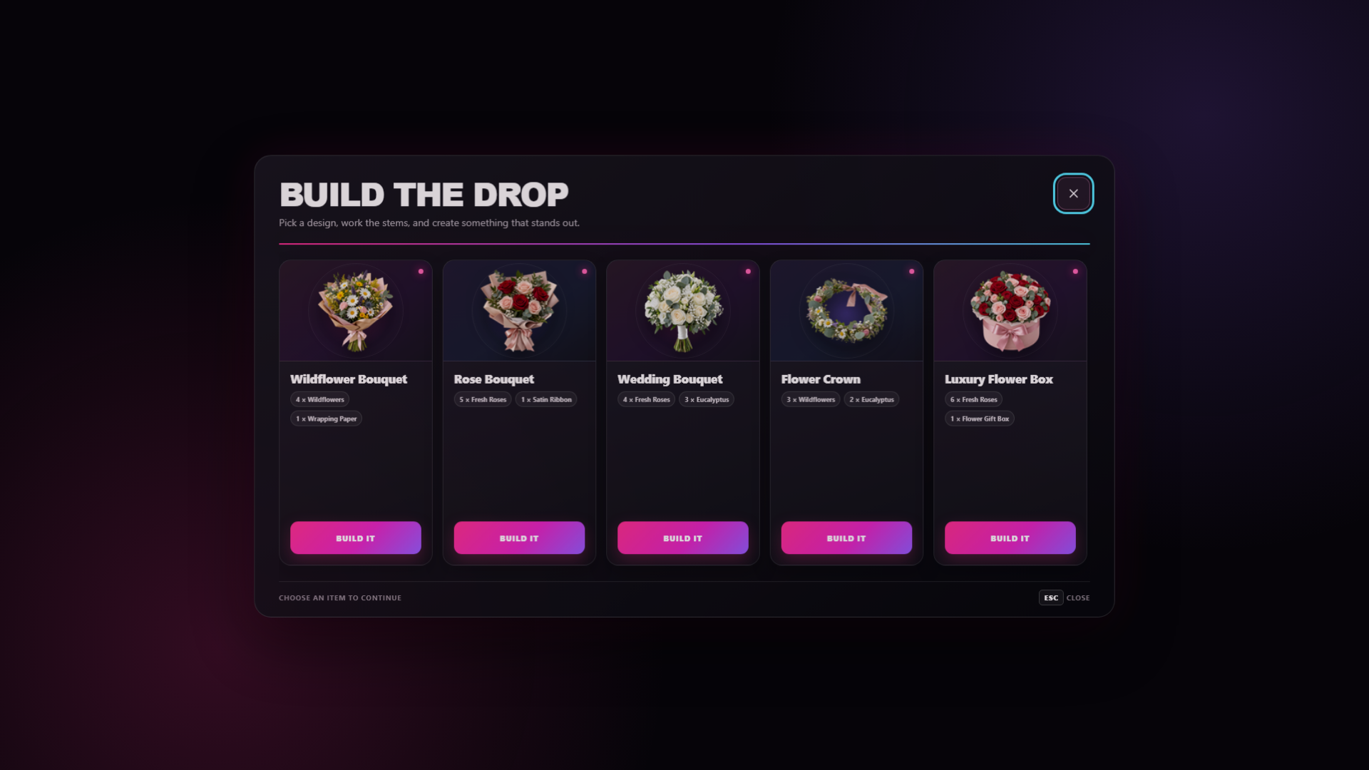 Brick Flower Studio – FiveM Florist Job [QBCore / Qbox / ESX] interface preview 2 of 8