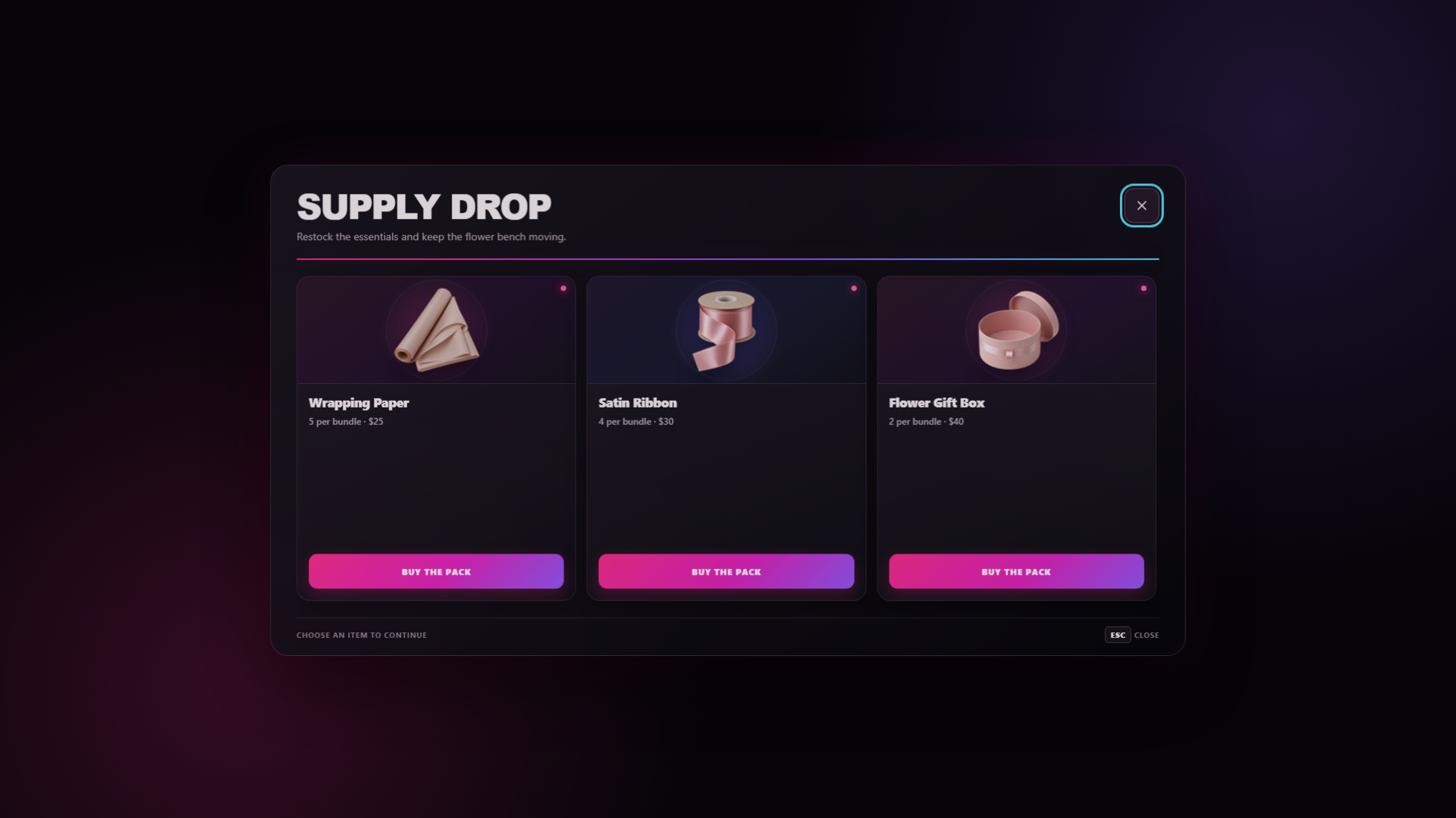 Brick Flower Studio – FiveM Florist Job [QBCore / Qbox / ESX] interface preview 3 of 8