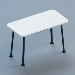 Compact desk furniture prop