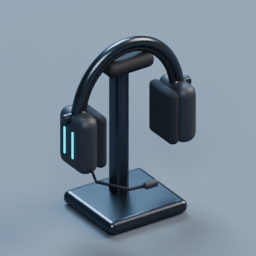 Headset and stand furniture prop