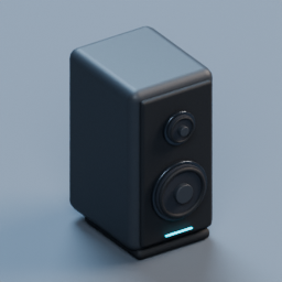 Left desktop speaker furniture prop