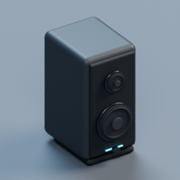 Right desktop speaker furniture prop