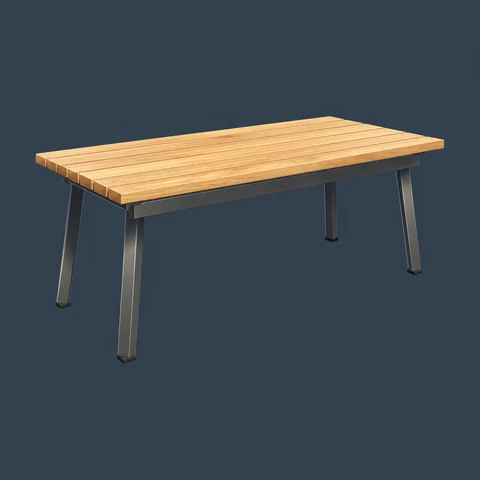 Six-person dining table