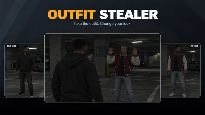 Brick Outfit Stealer – FiveM Player Outfit Theft System