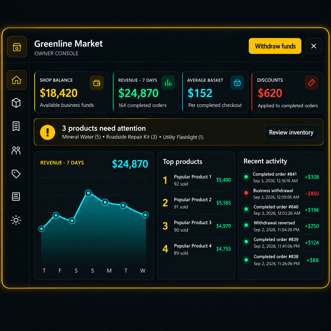 Brick Shops Creator – FiveM Business Management System interface preview 7 of 8