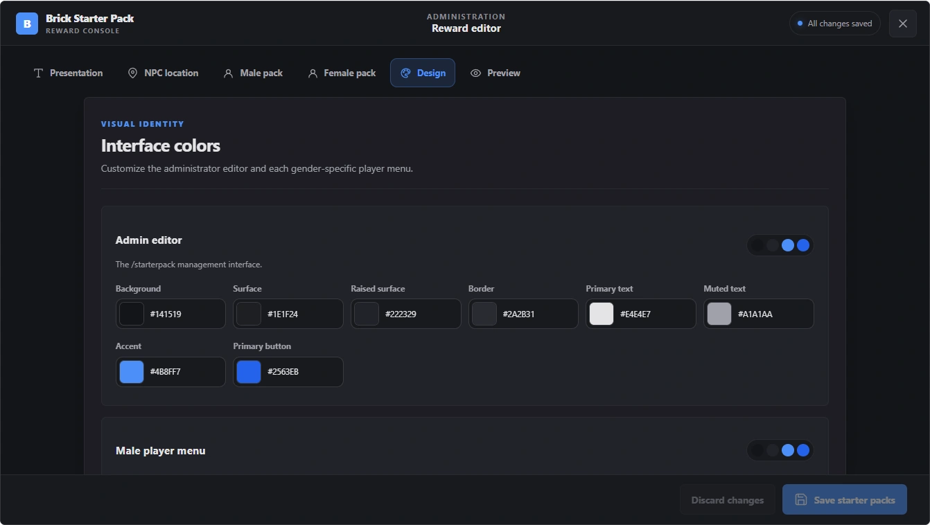 Brick Starter Pack Creator interface preview 5 of 5