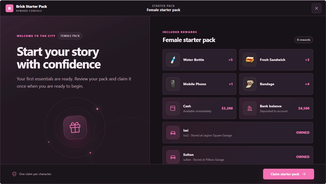 Brick Starter Pack Creator interface preview 2 of 5